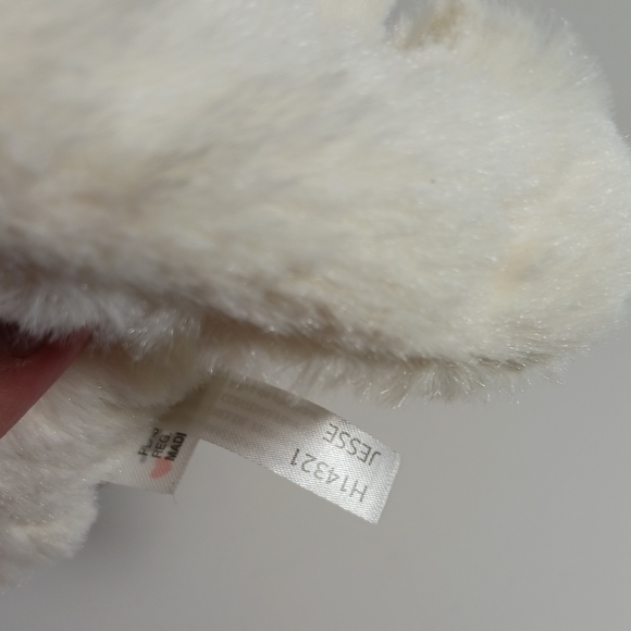 HANDS ON A GANZ Jesse Teddy BEAR STUFFED ANIMAL PLUSH TOY Creamy White Brown - Picture 4 of 10